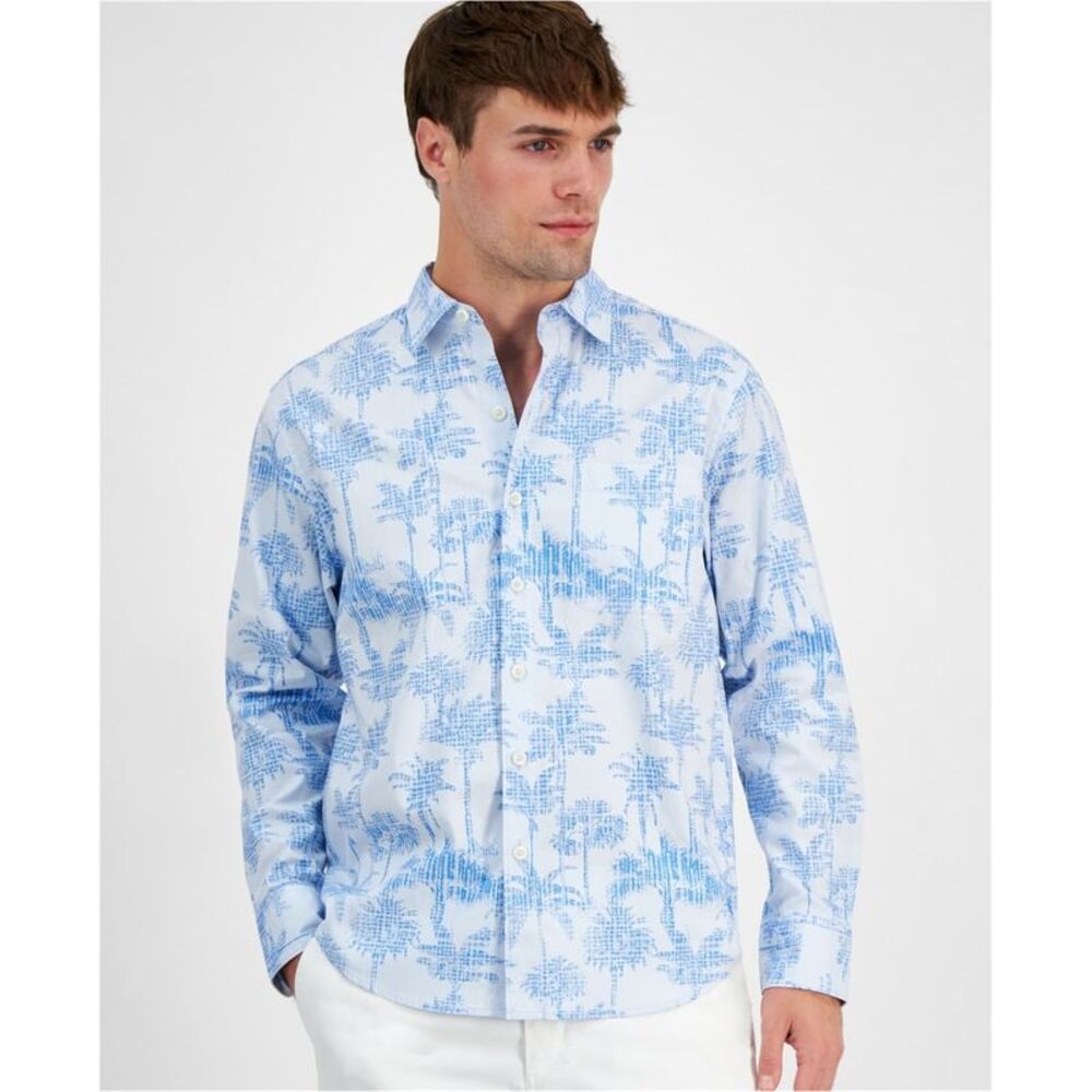 Tommy Bahama Mens Palm Garden Chambray Button Up Shirt, NWT